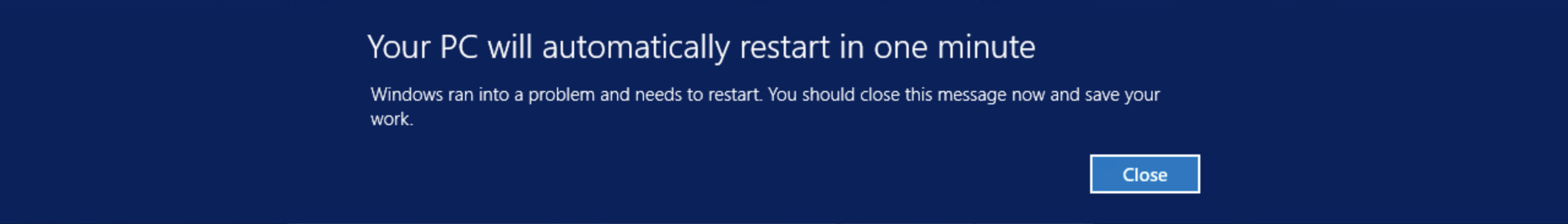 Windows Server reboot notification